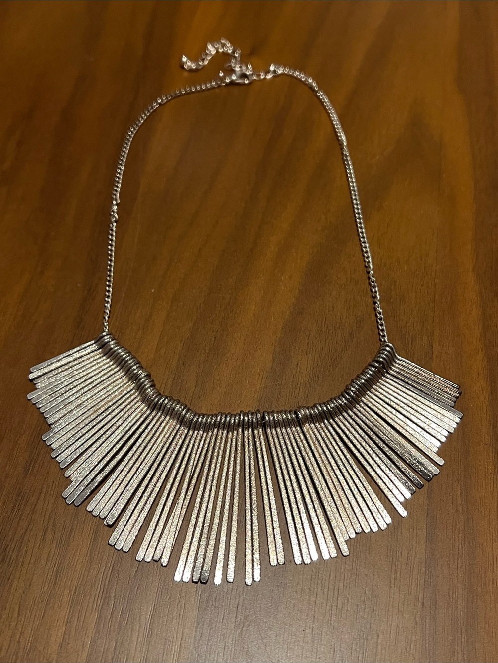 Gold Tone Fringe Statement Necklace - Women Jewelry